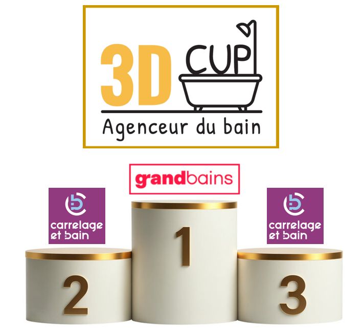 3D cup agenceur de salle de bain
